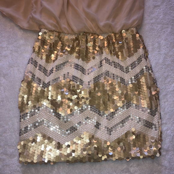As U Wish sequin one shoulder dress - Picture 2 of 6